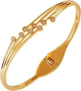Authentic Celestial Radiance: The Golden Infinity Bangle Collection