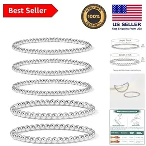 Authentic Radiant Spheres of Gilded Grace 14K Gold Plated Bead Bracelet Set