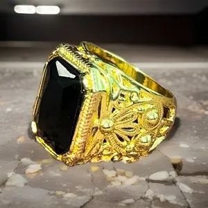 Authentic Radiant Lotus Blossom Ring – 18k Gold-Plated Sacred Bloom Talisman, Bold Size 9