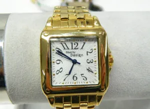 Authentic Luxurious by Design 22815 PC21 10k gold plated all Ladies watch