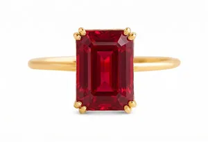 Authentic Natural Ruby 4.00 Carat 925 Silver 14k Gold Plated Handmade Ring Promise Ring