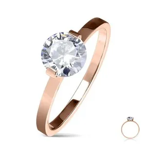Authentic The Ethereal Rose-Glow Solitaire: A Vow of Everlasting Light