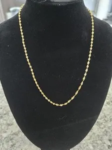 Authentic 18 Carat Gold Plated Waterproof 16" Necklace