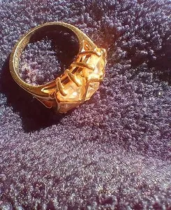 Authentic Trinity of Protection: Triangular Celestial Alignment Ring