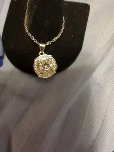 Authentic 2 Carat Moissanite Necklace White Gold-plated Over Sterling Silver