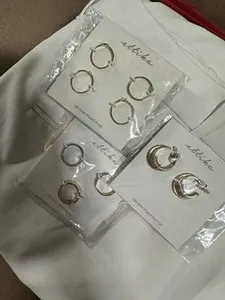 Authentic Ettika X Revolve 18 Carat Gold Plated Earrings And Rings Size 6 Gold In Bag