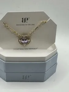 Authentic Ring Bomb Party Margot NK40977 Lavender Topaz Cubic Zirconia Gold Plated