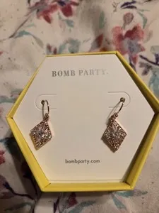 Authentic Bomb Party Rose Gold Plated Earrings