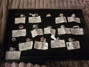 Authentic Ring Bomb Party Lot, 16 Rings Size 8, Rhodium Plated, A Few Rose Gold Plated