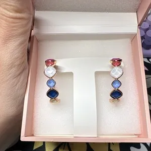 Authentic Bomb party Jewel Candy Forever Worldwide Tokyo Pop Rose Gold Plated earring