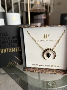 Authentic Bomb Party Untamed Collection NK38217 Dark Trappings Gold Plated Necklace