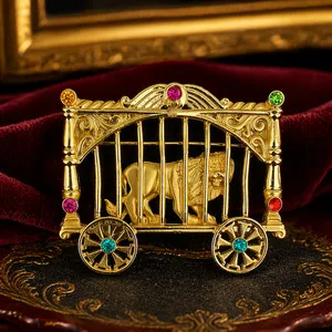 Authentic Roar with Inner Strength - Lion's Courageous Cage