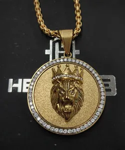 Authentic The Sovereign Lion: 18K Gold-Plated Totem of Majesty
