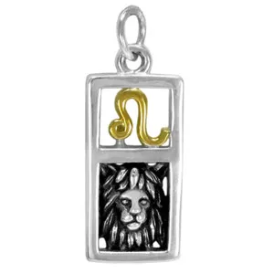 Authentic Empower Your Inner Roar: Leo Lion Zodiac Sign Pendant