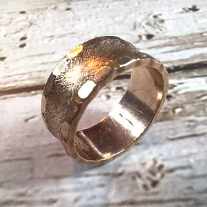 Authentic 10 Karat Gold Plated Pinky Ring-Size 9