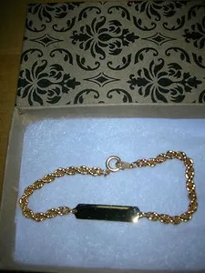 Authentic The Golden Covenant 23K Engravable Talisman Bracelet