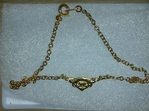 Authentic Radiant Flora 23K Gold-Plated Sacred Ankle Talisman