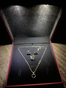 Authentic The Gilded Radiance 18 Karat Gold Plated Necklace Set