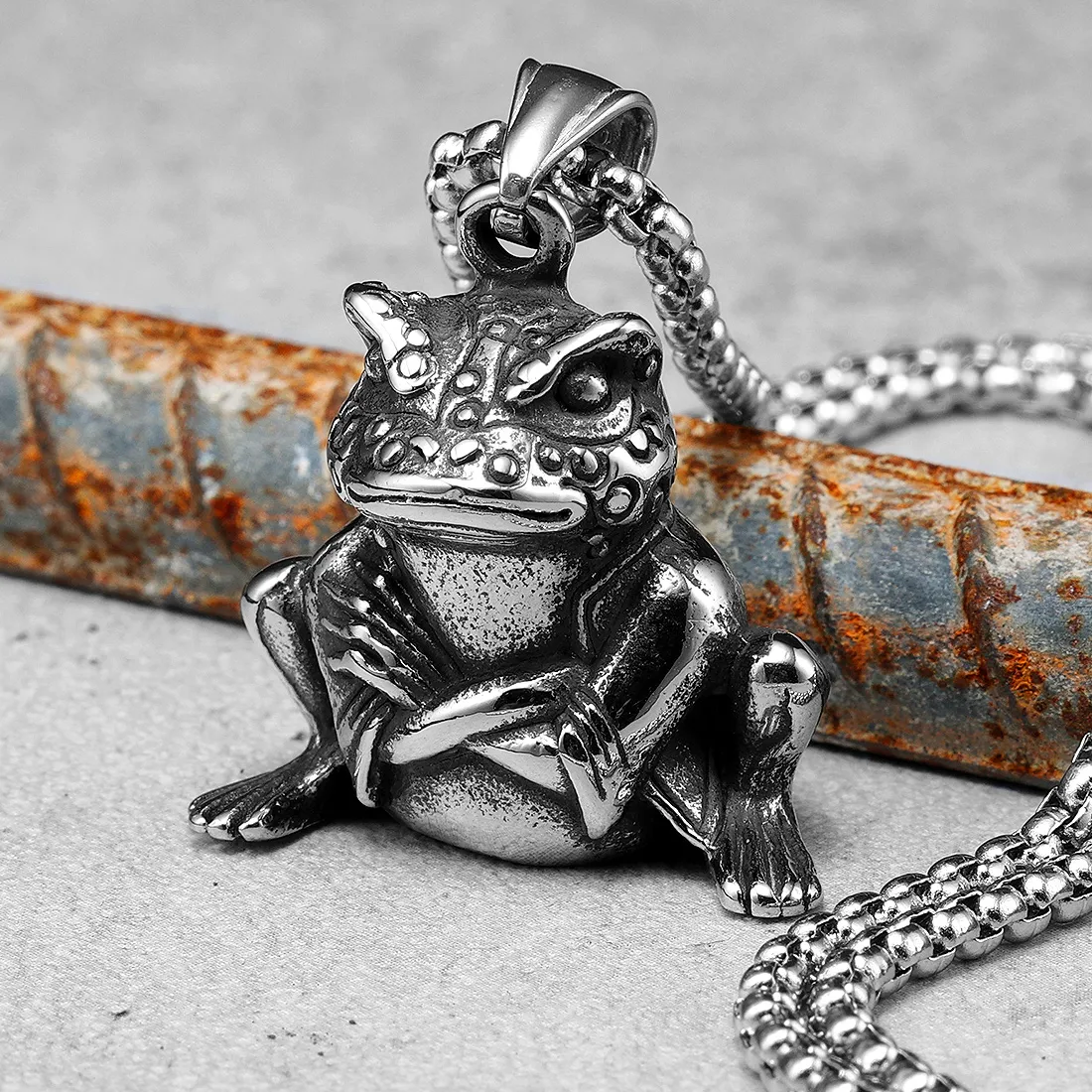 Authentic Eternal Toad Talisman Necklace – Mystic Stainless Steel Charm