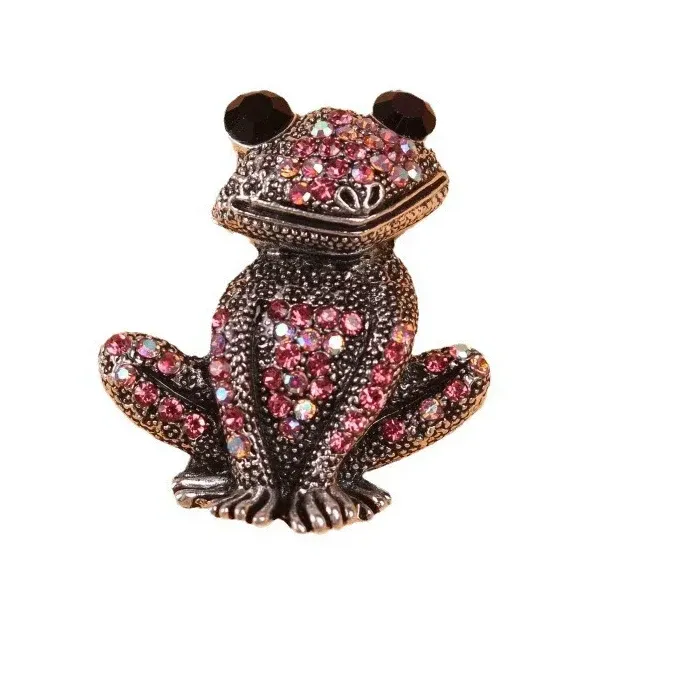 Authentic 1Pc Retro Frog Toad Brooch for Women Men Animal Brooches Pins Jewelry Accessories Party Gifts 2026