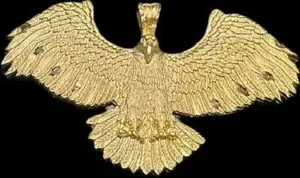 Authentic Awaken to Freedom: American Bald Eagle Iconic Pendant