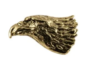 Authentic Pewter Bald Eagle Lapel Pin or Bald Eagle Refrigerator Magnet, 100% Made in USA