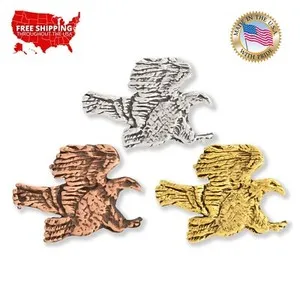 Authentic Creative Pewter Designs Bald Eagle Flying Bird Lapel Pin or Tie Tack, B051MP