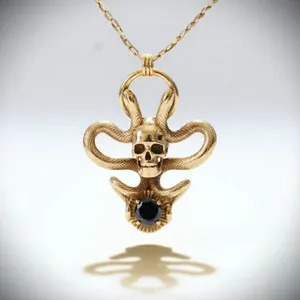 Authentic The Ouroboros Memento Mori Onyx Talisman