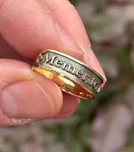 Authentic Memento Mori Ring – Silver, Bronze or Gold Gothic Band Vivere Et Mori