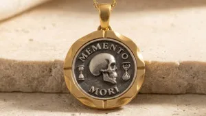 Authentic Memento Mori Necklace | Stoic Philosophy Jewelry | Philosophy