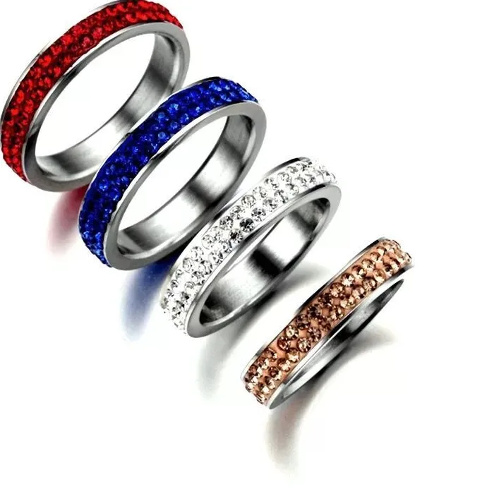 Authentic Empowered Spirituality: 4-Color Crystal Ring for Women