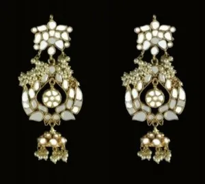 Authentic The Golden Thapa Kundan & Natural Pearl Luminary
