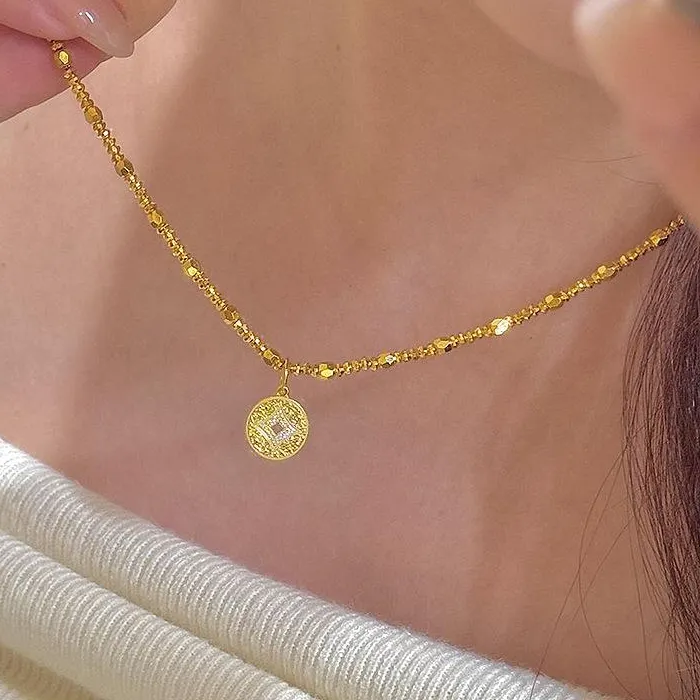 Authentic Golden Abundance Coin: Double-Faced Prosperity Charm