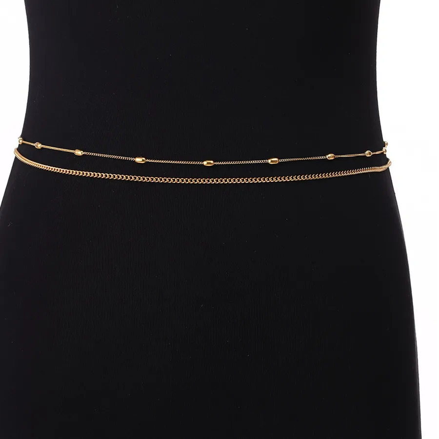 Authentic MinaMaMa Multilayer Bikini Beach Body Chain Waist Jewelry For Women Girls Belly Body Jewelry