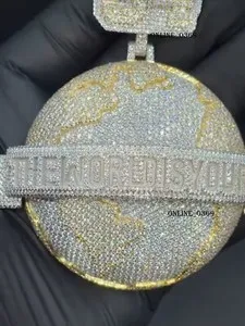 Authentic The Golden Sphere of Infinite Possibilities - 5.88 Carat Cubic Zirconia Pendant