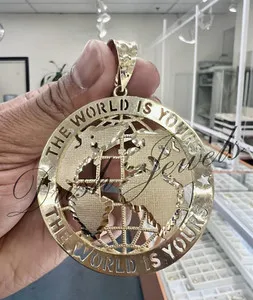 Authentic Unfurl Destiny's Map: A 14K Yellow Gold Plated Silver Globe of Endless Possibilities