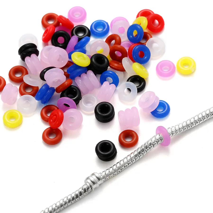 Authentic The Colorful Rubber Charm Collection: DIY Jewelry Making Essentials