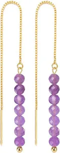 Authentic Radiant Prism Drop Dangle Earrings for Chakra Alignment and Luminous Grace