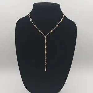 Authentic Ettika 18K Gold Plated Falling Chain Drop Boho Stmt Modern Chic Elegant Necklace