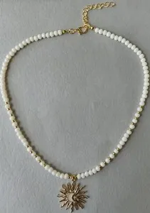 Authentic Radiance of the Sun-Kissed Petal Beaded Choker