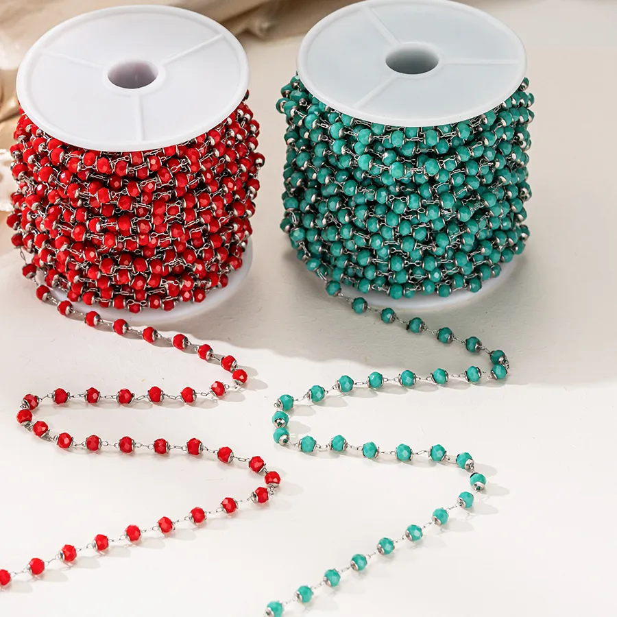 Authentic 1 Meter Chain Beaded for DIY Necklaces Bracelets Jewelry Making Supplies Materials Components Accessories Crafts