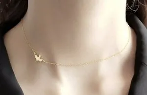 Authentic Celestial Feather Guardian Choker - Gold‑Plated 925 Silver Bird Amulet for Women & Girls