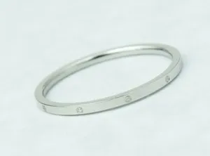 Authentic Women /Girl Gold Plated Titanium Cubic Zircon Silver Ring 8