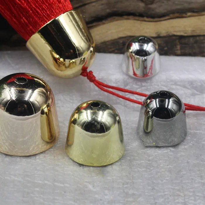 Authentic 100pcs/Lot 4 Colors Dome CCB Tassel Caps Pendants Bags Crimp Decor Tip End Cover Cap 11/14/16/18/20mm DIY Jewelry Accessories