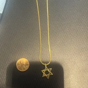 Authentic Star of David Pendant handmade 22K Gold Plated item for all occasions