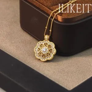 Authentic Golden Emerald Mandala – Radiant Spirit Pendant