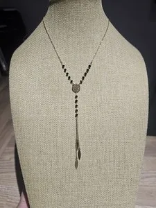 Authentic 18k Gold Plated Mandala Drop Necklace