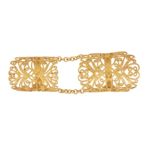 Authentic 18K Yellow Gold Plated Long Midi Finger Knuckle Mandala Rings For Girls & Women
