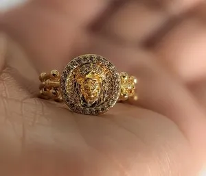 Authentic The Sacred Countenance Gold-Plated Divine Visage Ring