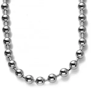 Authentic Women Men's Silver/Gold Plated Ball Bead Chain Necklace or Bracelet 7-40inch